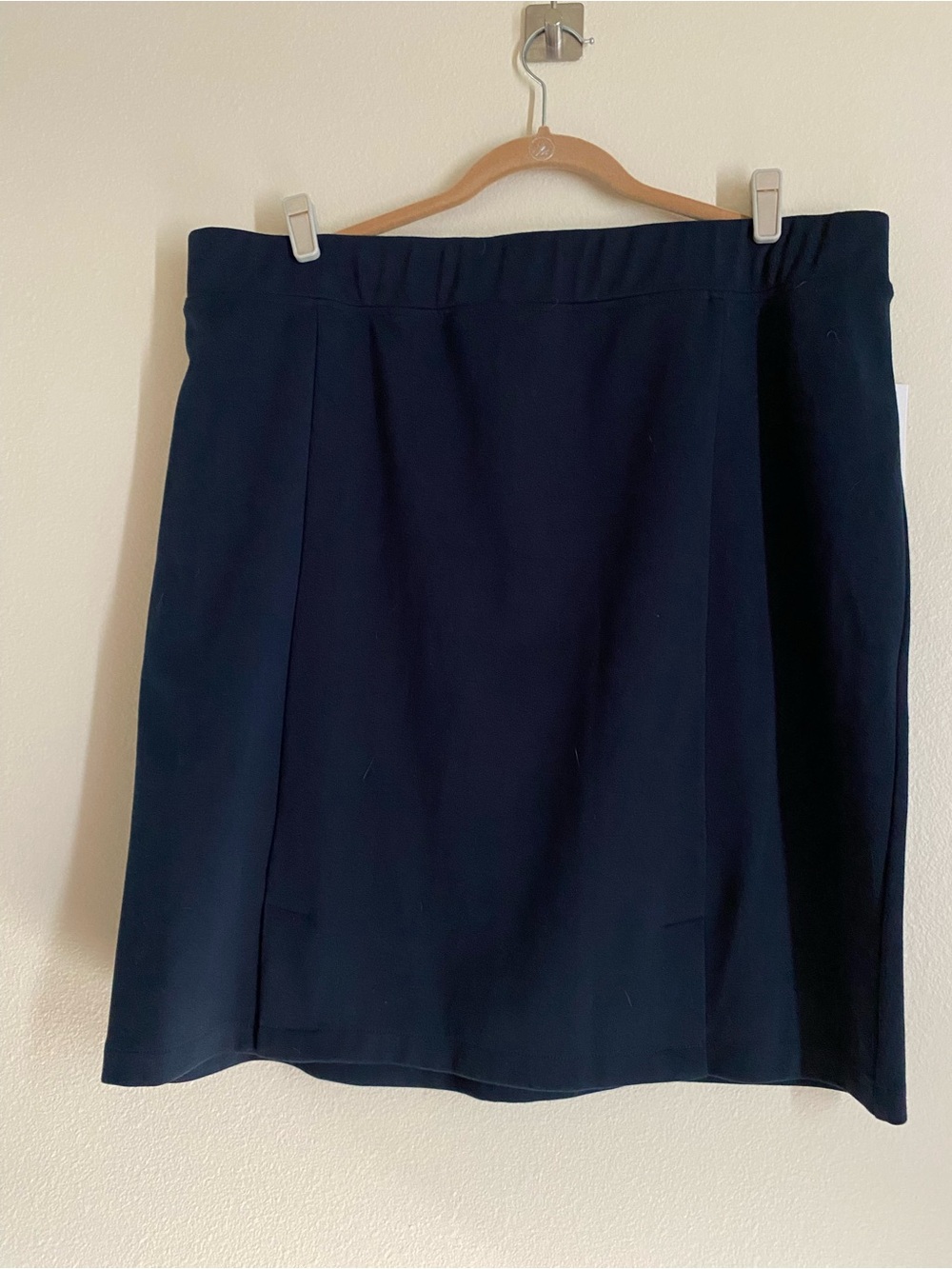 Molly & Isadora Ross Knit Pencil Skirt Navy NWT